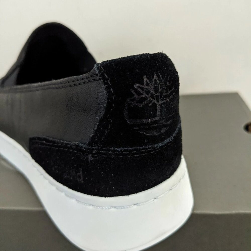 Timberland Women's Atlanta Green Leather Slip On Shoes